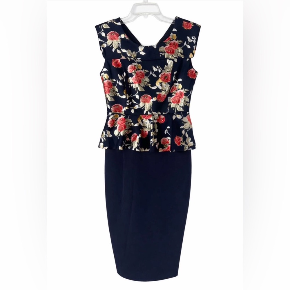 Floral Peplum Dress